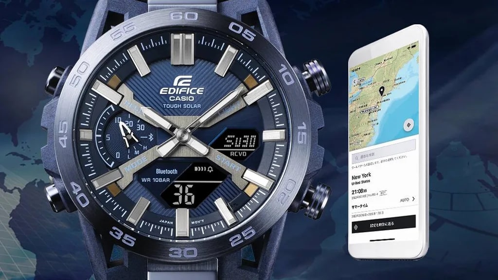 Ceas Barbati, Casio Edifice, Bluetooth Smartphone Link ECB-2000CB-2AEF